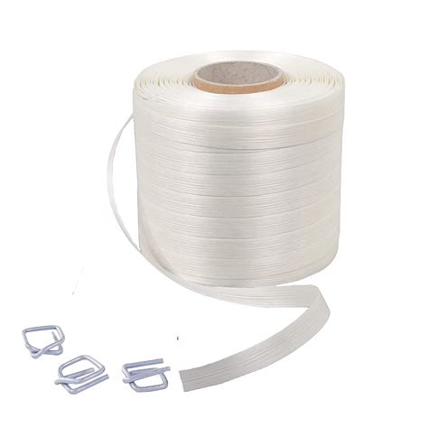 Kortpack Kit De Cerclage 1 Rouleau De Ruban En Polyester De 850 M