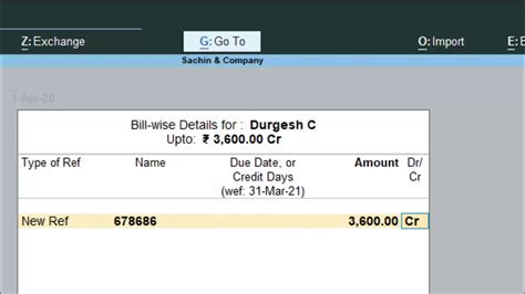 Cash Receiving Enter Opening Balance In Tally Prime Computer Excel