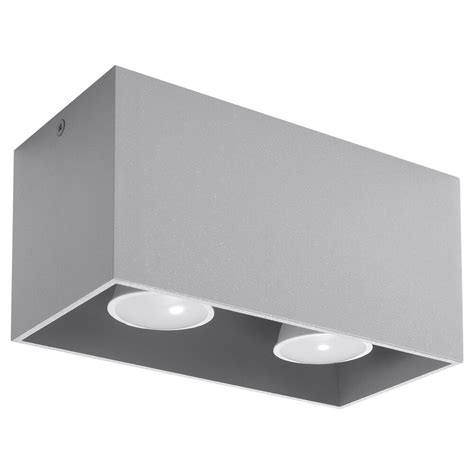 Sollux Lighting Deckenspot Quad Grau X Gu Fassung Max X W