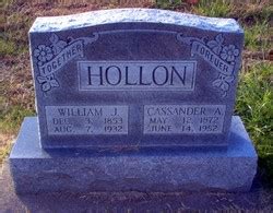 Cassander Amelia King Hollon 1872 1952 Mémorial Find a Grave