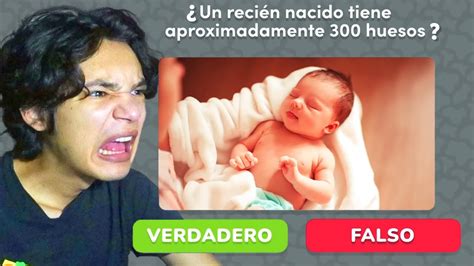 Los Beb S Tienen Huesos Verdadero O Falso Playquiz Youtube