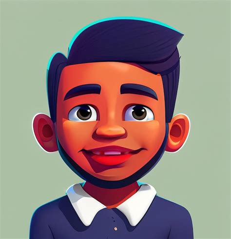 Premium AI Image Cartoon Character Of A Man