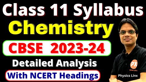 Cbse Syllabus 2023 24 Class 11 Class 11 Chemistry Syllabus 2023 24