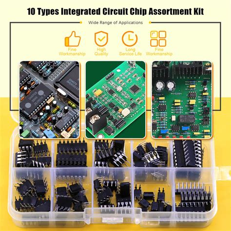 Snapklik Rustark 85 Pcs 10 Types Integrated Circuit Chip