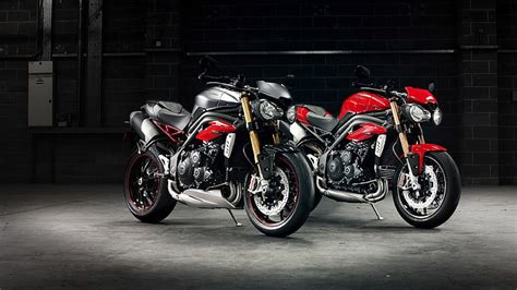 HD Wallpaper Black And Red Naked Sports Bikes Triumph Speed Triple R