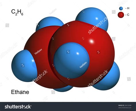 Isolated 3d Model Molecule Ethane On Stock Illustration 26412698