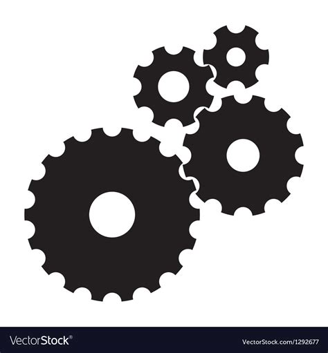 Gears Royalty Free Vector Image Vectorstock