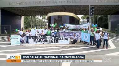 JMTV 1ª Edição Profissionais de enfermagem realizam ato em favor da