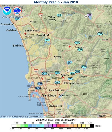 San Diego Weather Center : SAN DIEGO 2018 RECAP: RAINFALL & TEMPERATURES