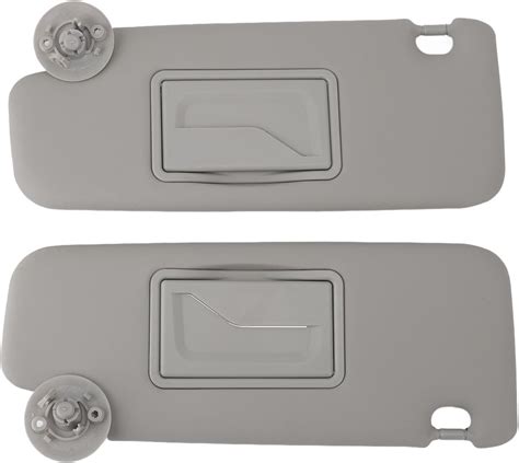 Gernie Left Driver Right Passenger Side Sun Visor Uv Blocking Gray