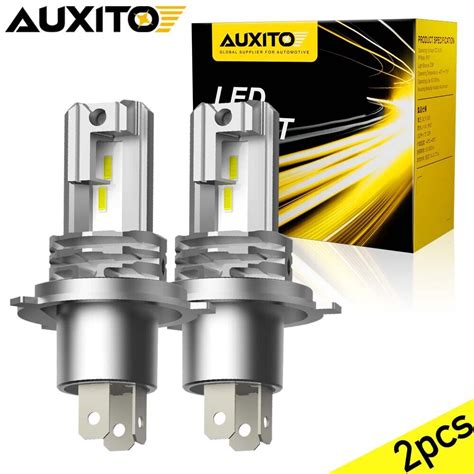 Combo Auxito H Super White Lm Kit Led Headlight Bulbs High