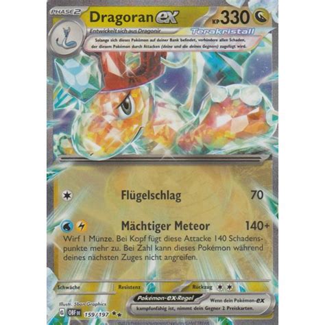 Dragoran Ex Obsidianflammen Pokemon Karte G Nstig Kaufen