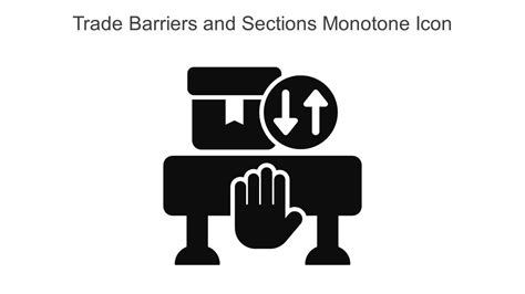 Trade Barriers And Sections Monotone Icon In Powerpoint Pptx Png And Editable Eps Format Ppt