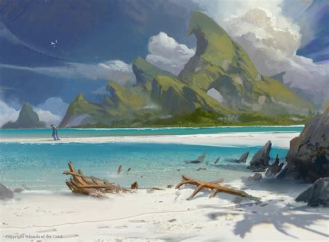 Island Mtg Art From Ixalan Set By Titus Lunter Art Of Magic The