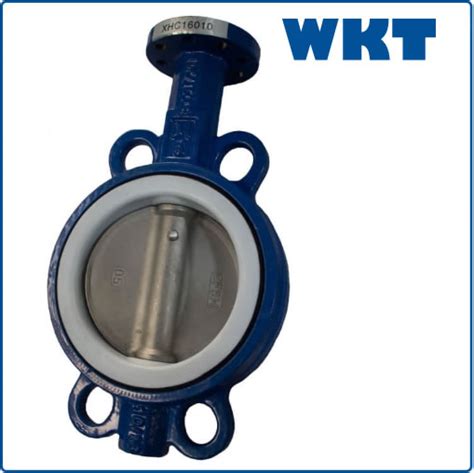 Bare Shaft Cast Iron Wafer Butterfly Valve Dn Wafer Butterfly