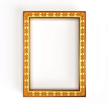 Gold Round 3d Images Gold Round Vintage Photo Frame 3d Illustration