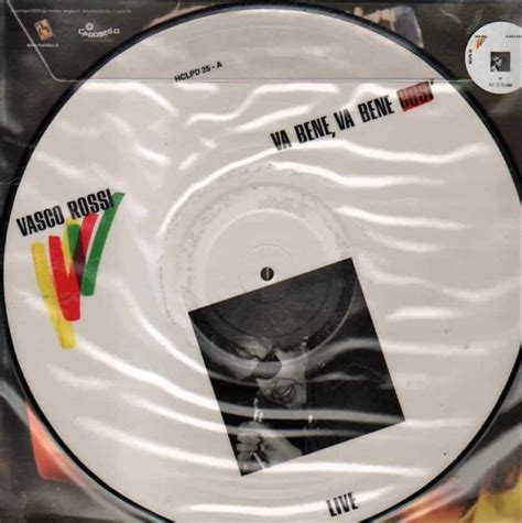 Vasco Rossi Va Bene Va Bene Cos Picture Disc Edizione Limitata