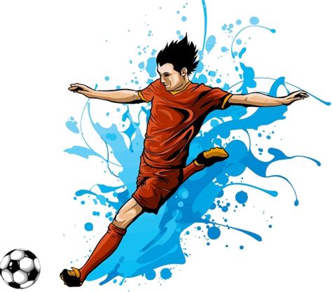 Premium Vector Soccer Player Vector Illustration Design