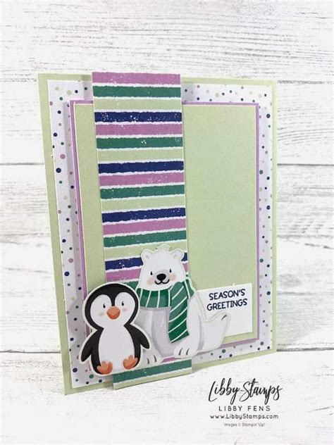 Stampin Up Penguin Place Christmas Card Made From Penguin Playmates Dsp