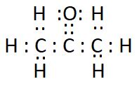 Draw The Electron Dot Structures For C Propanone