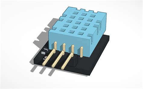 3d Design Temperature Humidity Sensor Dht11 Tinkercad