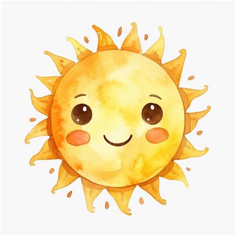 Hay Un Sol De Dibujos Animados Con Una Cara Dibujada En L Ai