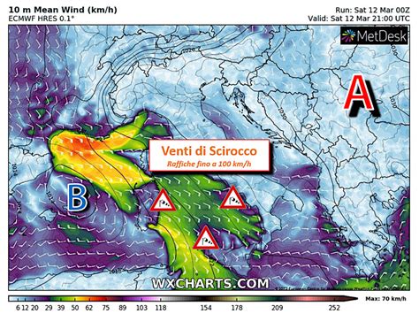 Avviso Meteo Imminenti Venti Di Tempesta Con Raffiche Fino A Km H