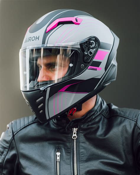 Airoh Connor Achieve Pink Moto Mart