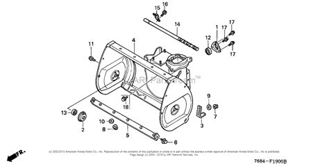 Honda Hs828 Snowblower Parts Diagram