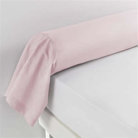 Taie De Traversin 85 X 185 Cm Uni 57 Fils Lina Point Bourdon Rose