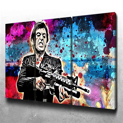 Abstract Scarface Canvas Set Legendary Wall Art