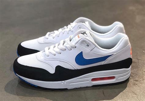 Nike Air Max 1 White Photo Blue Total Orange Mgp Animation