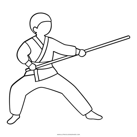 Dibujo De Uniforme De Artes Marciales Para Colorear Dibujos Para