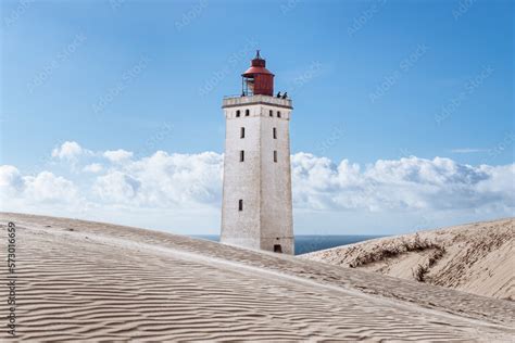 Der Leuchtturm Rubjerg Knude Fyr Auf Der Wanderd Ne Rubjerg Knude An