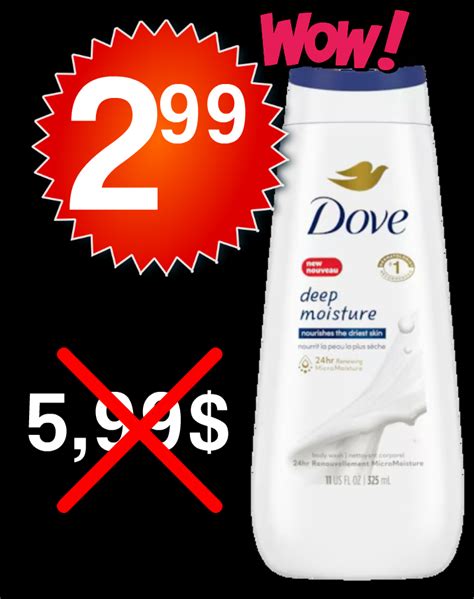 Nettoyant Pour Le Corps Dove Au Lieu De