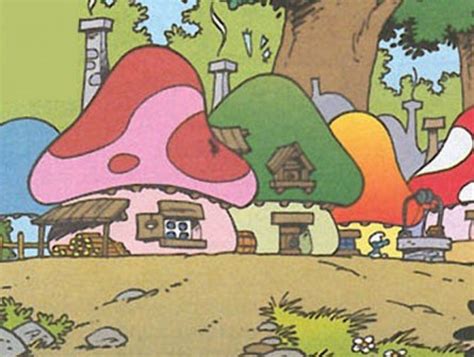 Smurfs Village Drawing