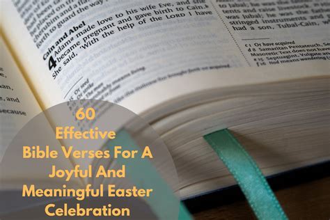 60 Effective Bible Verses For A Joyful And Meaningful Easter Celebration