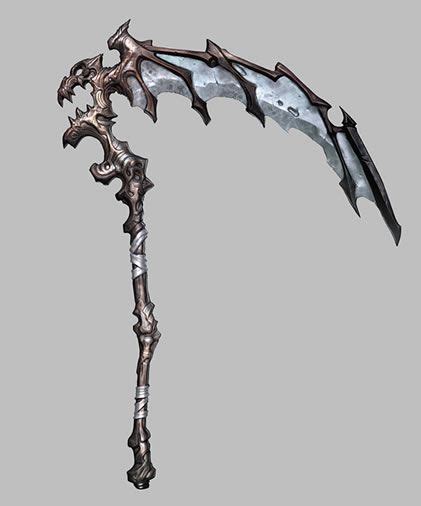 Scythes Anime Weapons Fantasy Weapons Weapon Concept Art Armor