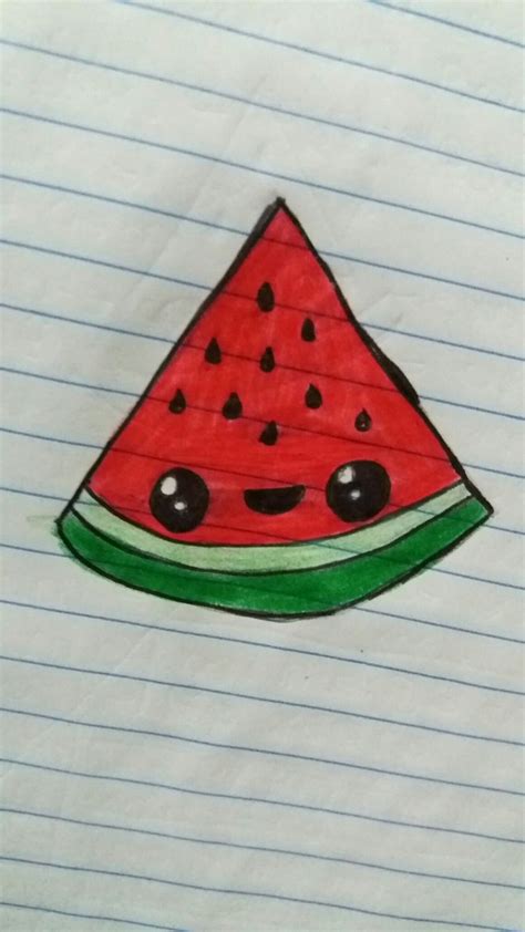 Watermelon Cute Coisas Aleatórias Para Desenhar Rabiscos Aleatórios