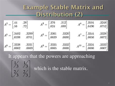 PPT 8 2 Regular Stochastic Matrices PowerPoint Presentation Free