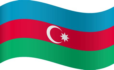 Printable Country Flag Of Azerbaijan Waving Vector Country Flags Of The World