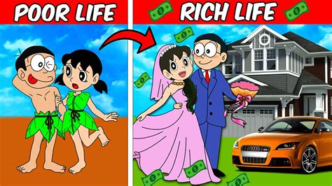 Poor Life Vs Rich Life Funny Game Shinchan And Nobita Game