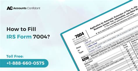 Irs Form 7004 Fillable Printable Forms Free Online
