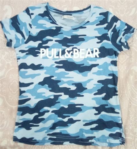 Blue Military Camouflage Pattern Shirt Women S Fashion Tops Shirts