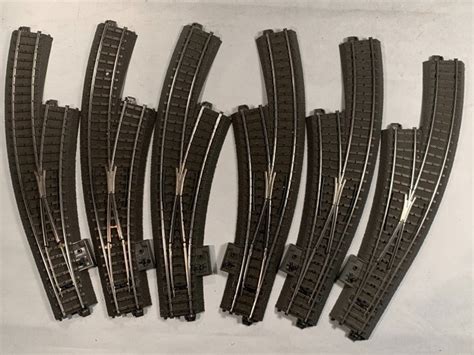 Märklin H0 24671 24672 Model train tracks 6 6 curved switches