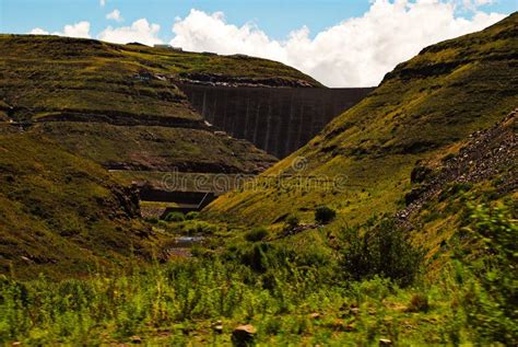 The Second Larges Dam In Africa Is The Katse Dam In Lesotho Stock Photo