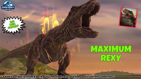 REXY LEVEL 30 FIRST LOOK PVP All New Jurassic World Alive Dominion