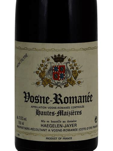 Haegelen Jayer Vosne Romanée Hautes Maizieres Vivino Australia