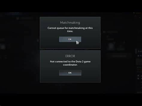 Dota 2 Cannot Queue For The Matchmaking At This Time YouTube