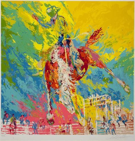 Sold Price Leroy Neiman American 1921 2012 Bucking Bronco